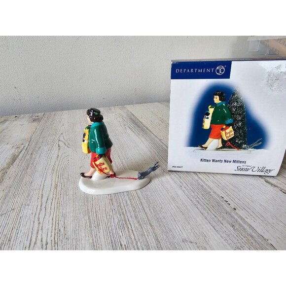 Dept 56 55427 kitten wants new mittens cats no village people accessory crafts - Picture 1 of 9